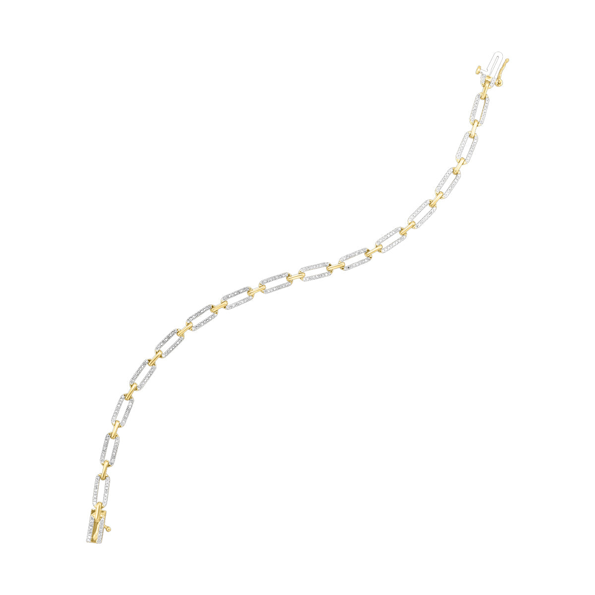 10K Yellow Gold Diamond 1/2CTW Bracelet