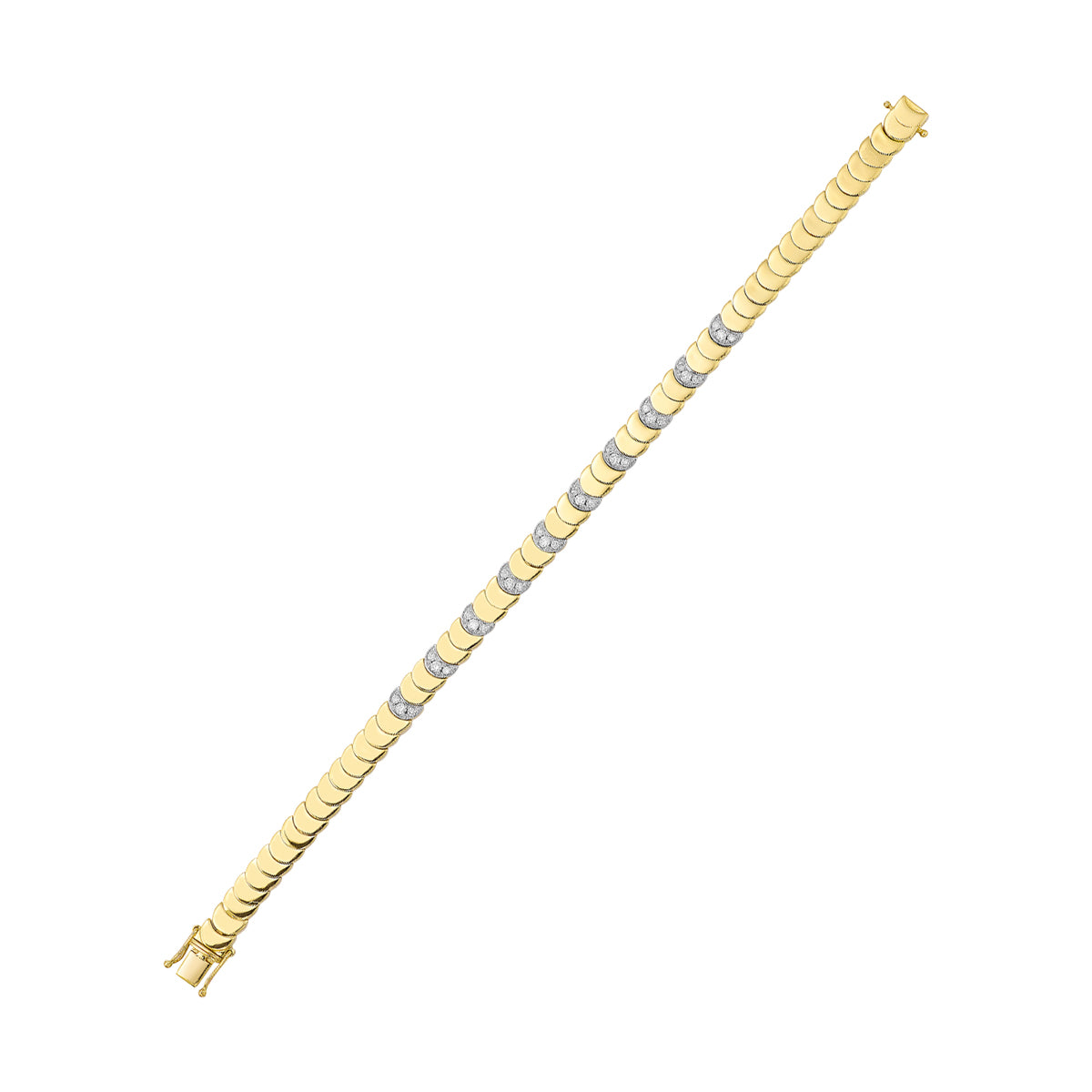 14K Yellow Gold Diamond 1/2CTW Bracelet