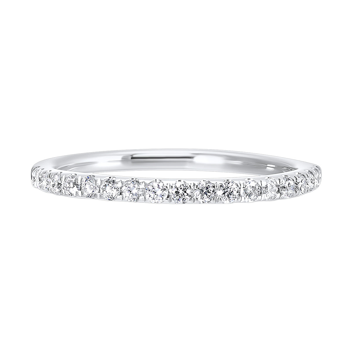 14K White Gold Diamond 1/4CTW Band