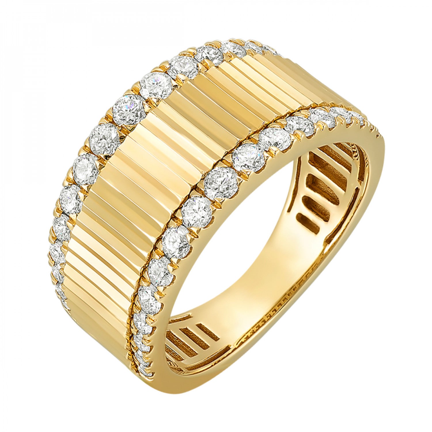 14K Yellow Gold .62CTW Diamond Ring