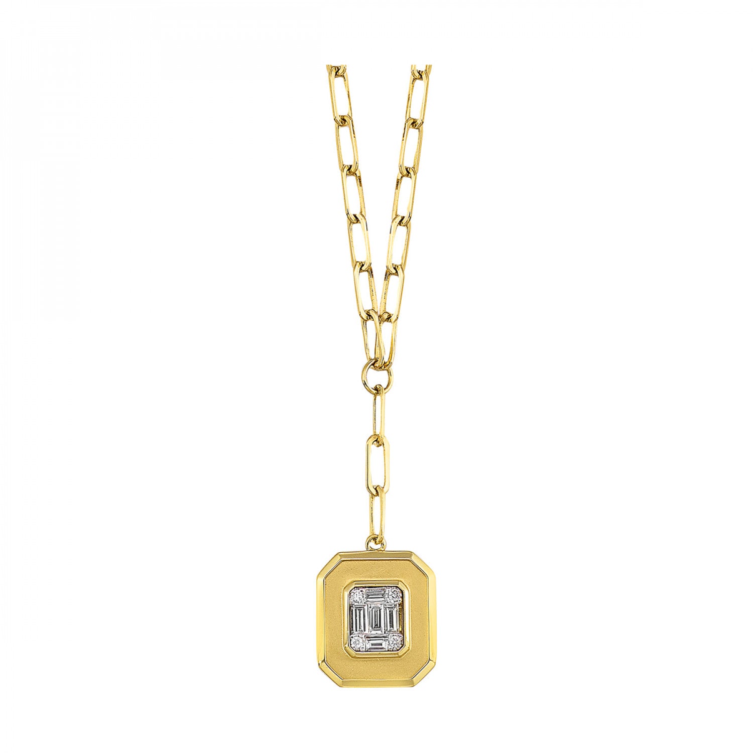 14K Yellow Gold Diamond .14CTW Necklace