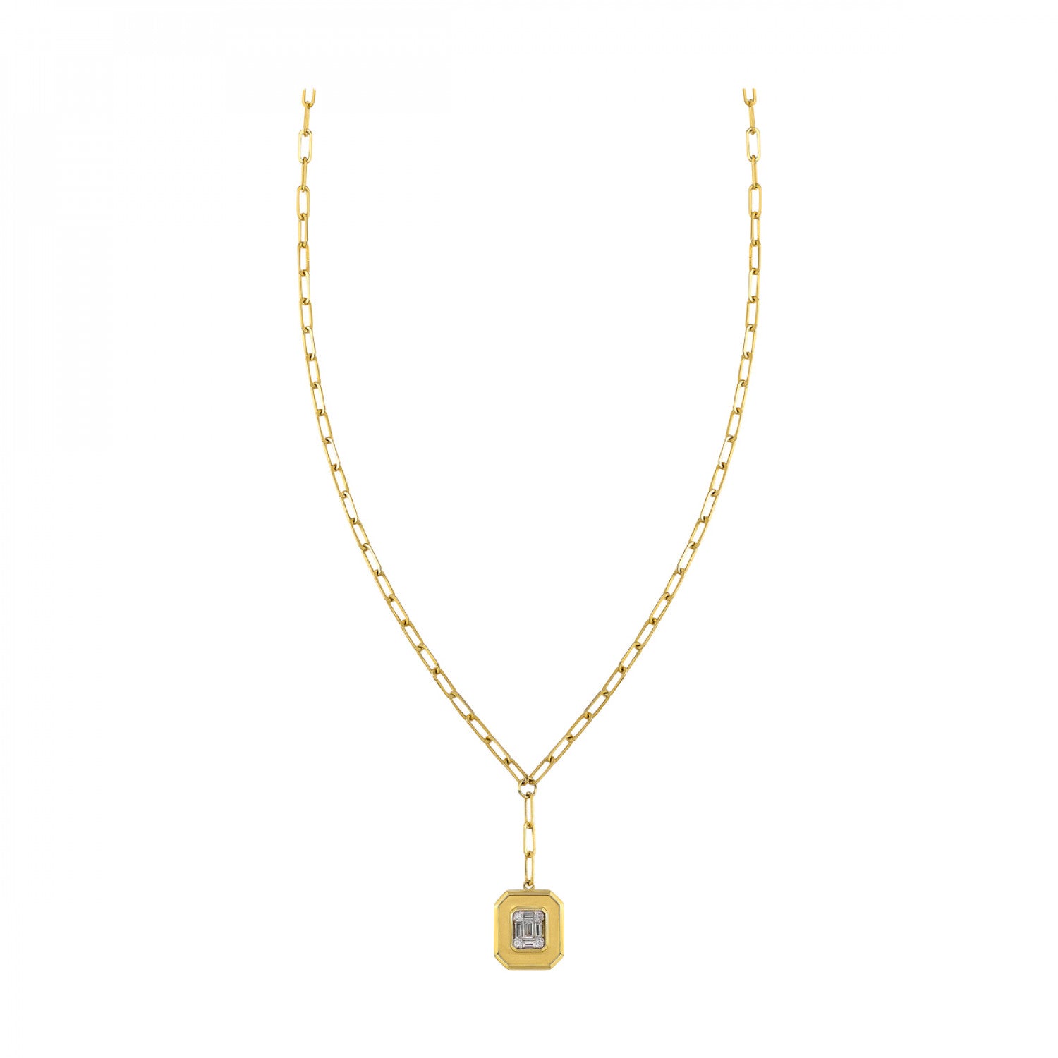 14K Yellow Gold Diamond .14CTW Necklace