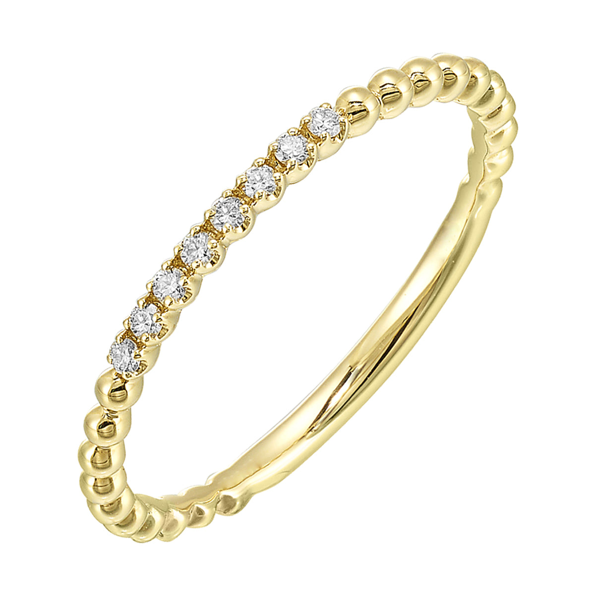 14K Yellow Gold Diamond 1/20CTW Ring