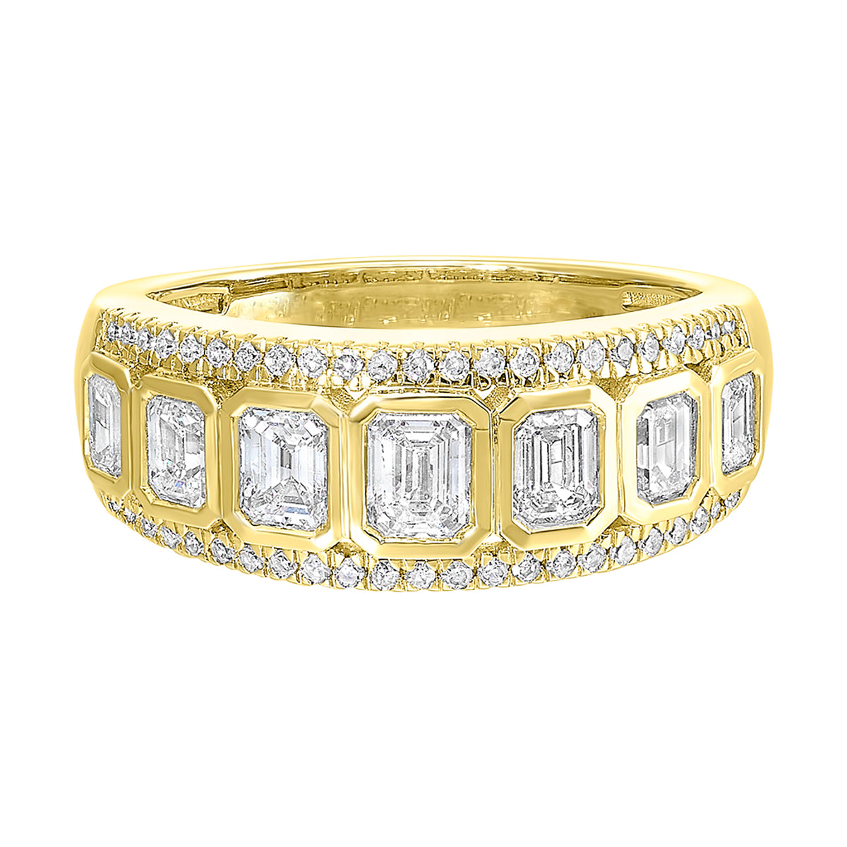 14K Yellow Gold Diamond 1 1/3CTW Ring