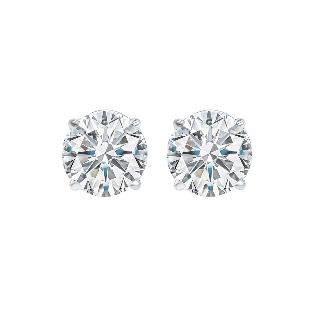 14K White Gold Diamond 1CTW Stud Earrings