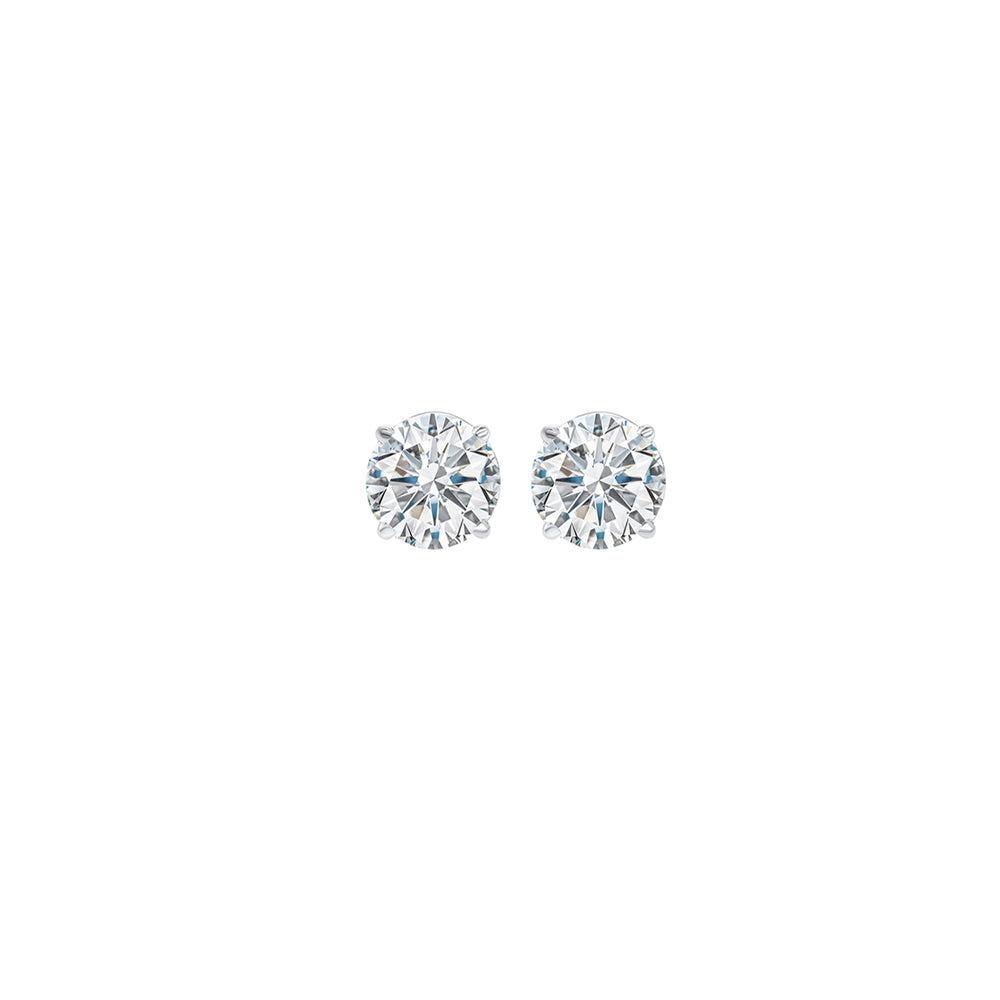 14K White Gold Diamond 1/5CTW Stud Earrings